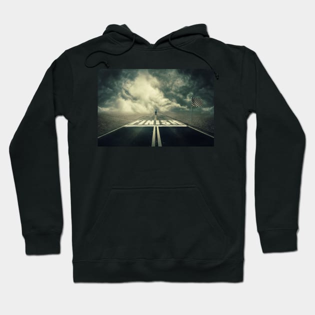 finish line Hoodie by 1STunningArt